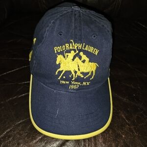 Polo by Ralph Lauren Navy and Yellow Hat